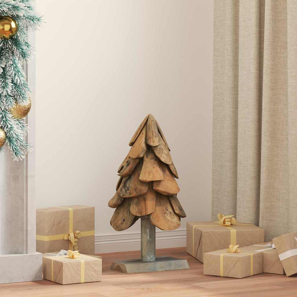 JUNG Vida Weihnachtsbaum mit Ständer Braun 61 cm Massivholz Teak