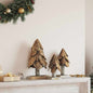 JUNG Vida Weihnachtsbaum mit Ständer 3 pcs Braun Massivholz Teak