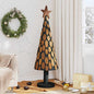 JUNG Vida Weihnachtsbaum mit Ständer Braun 149 cm Massivholz Teak