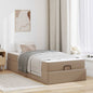 JUNG Vida Bettgestell mit Matratze mit Matratze 2 pcs Hellbraun PVC