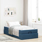 JUNG Vida Bettgestell mit Matratze mit Matratze 2 pcs Blau Stoff