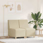 JUNG Vida Modulares Armfreies Sofa 2 pcs Creme 55 x 74 x 82 cm Stoff
