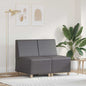 JUNG Vida Modulares Armfreies Sofa 2 pcs Grau 55 x 74 x 82 cm Kunstleder