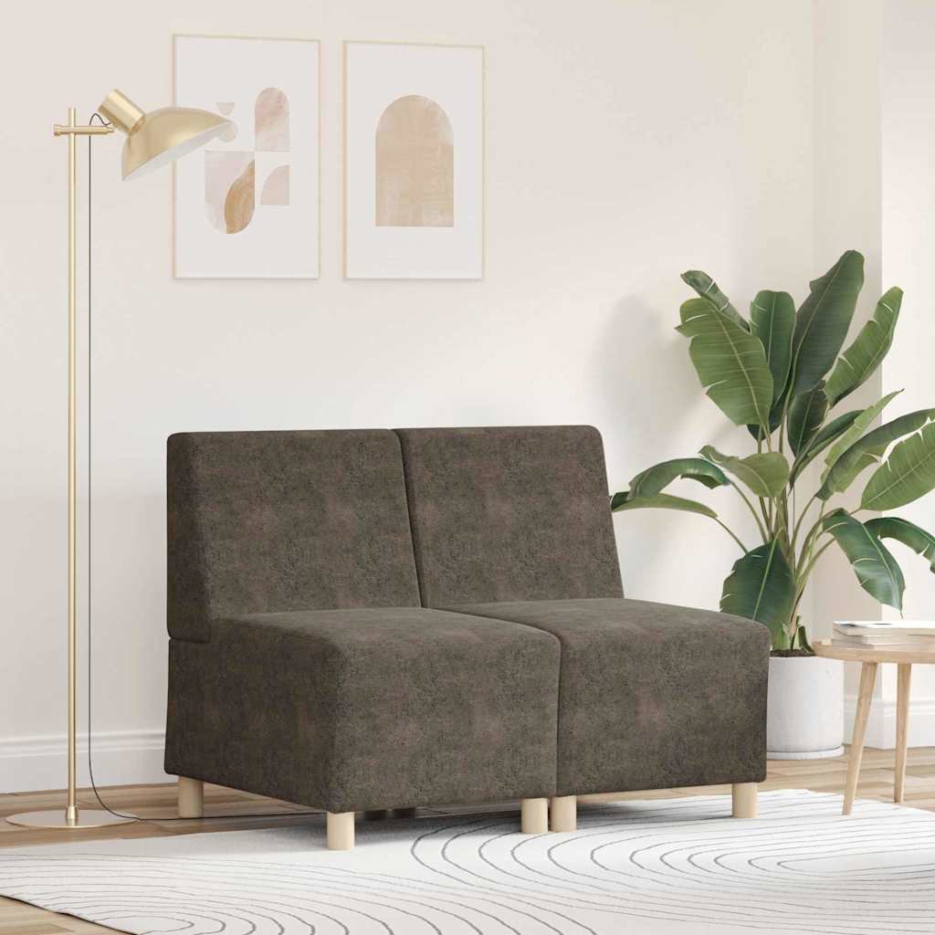 JUNG Vida Modulares Armfreies Sofa 2 pcs Dunkelgrau 55 x 74 x 82 cm