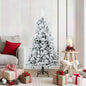 JUNG Vida Künstlicher Scharnier-Weihnachtsbaum schneebedeckt Weiß 150 cm