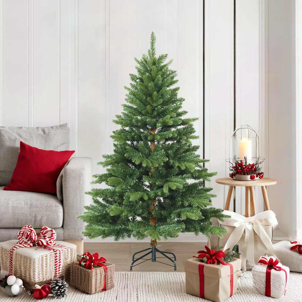 JUNG Vida Künstlicher klappbarer Weihnachtsbaum mit Ständer Grün 150 cm
