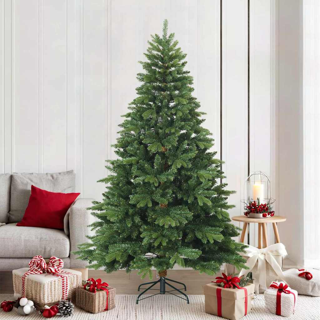 JUNG Vida Künstlicher klappbarer Weihnachtsbaum mit Ständer Grün 210 cm