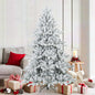 JUNG Vida Künstlicher Scharnier-Weihnachtsbaum schneebedeckt Weiß 180 cm