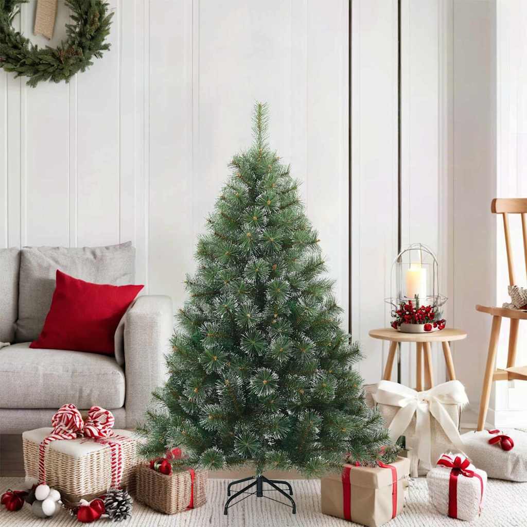 JUNG Vida Künstlicher Scharnier-Weihnachtsbaum schneebedeckt Grün 120 cm