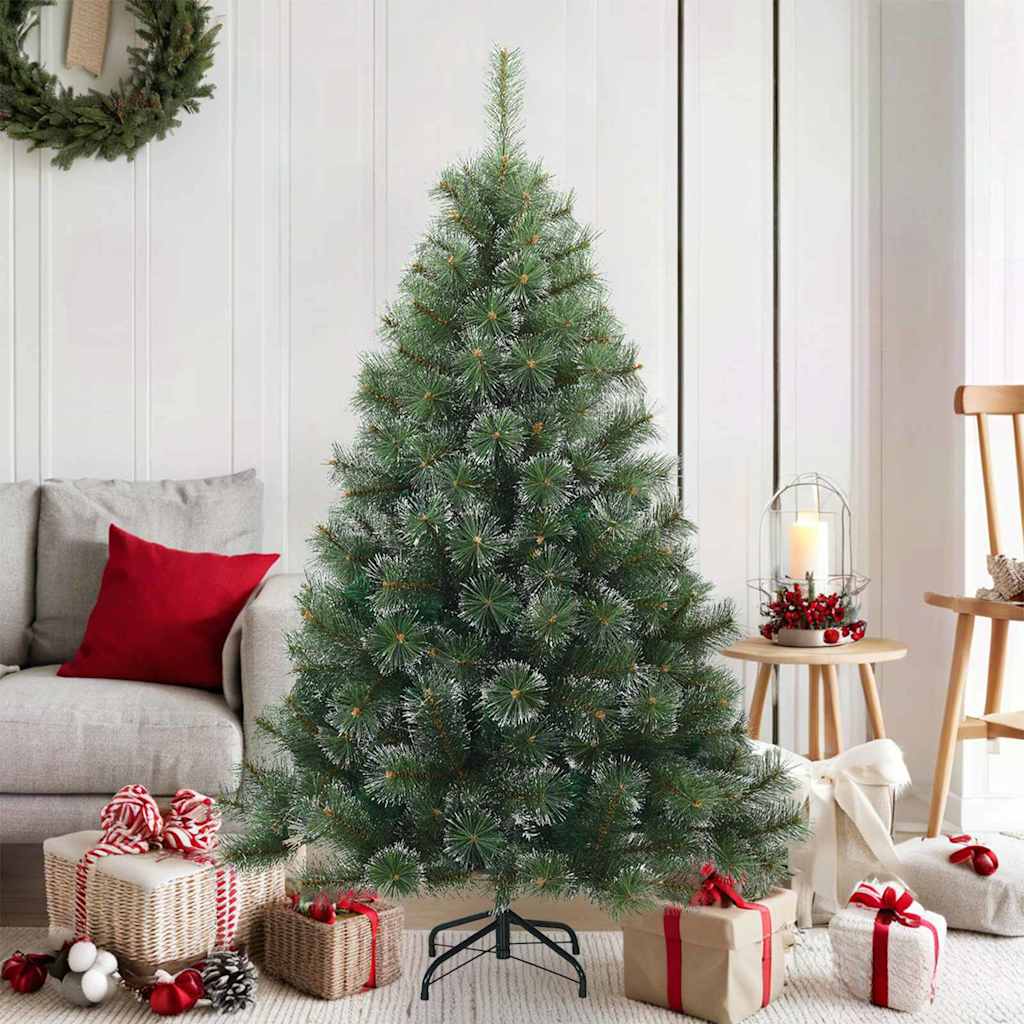 JUNG Vida Künstlicher Scharnier-Weihnachtsbaum schneebedeckt Grün 150 cm