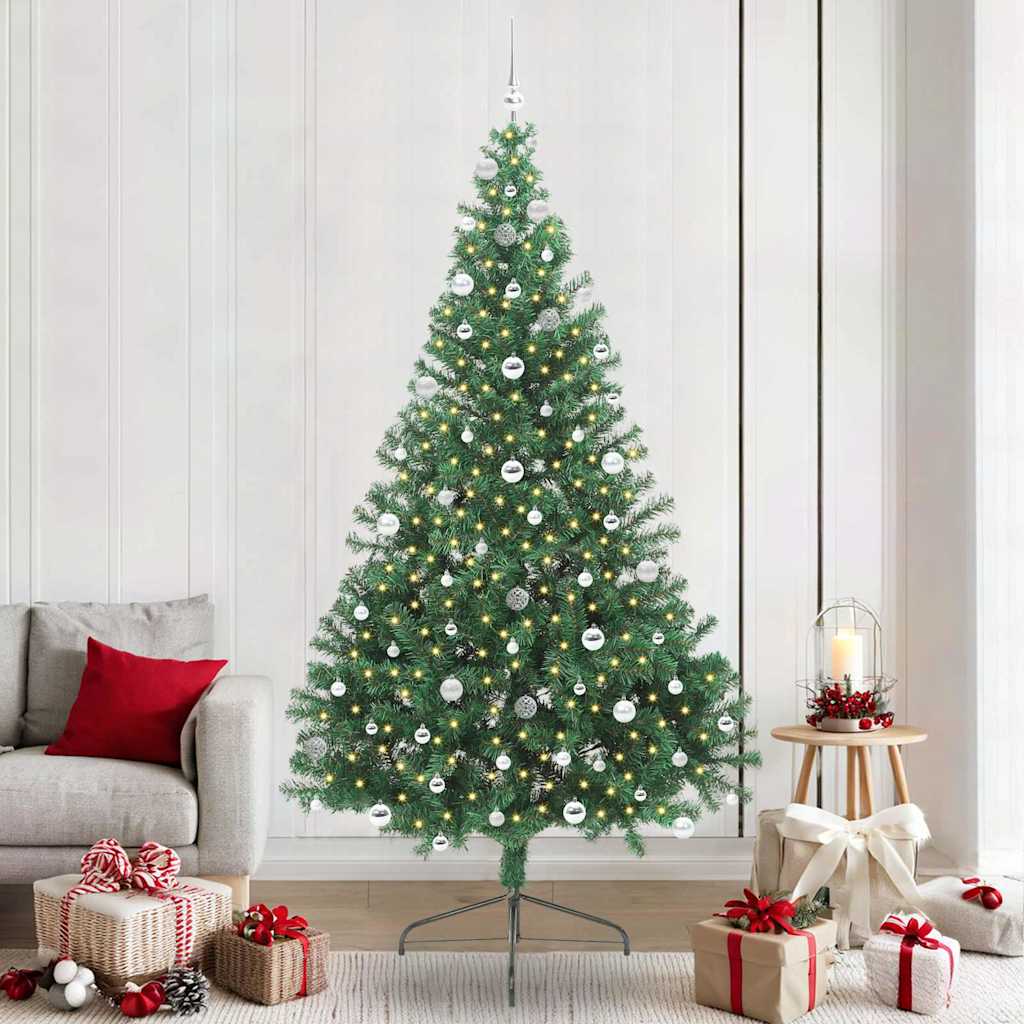 JUNG Vida Künstlicher vorbeleuchteter Weihnachtsbaum Grün 240 cm PVC