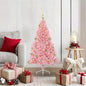 JUNG Vida Künstlicher vorbeleuchteter Weihnachtsbaum Rosa 120 cm PVC