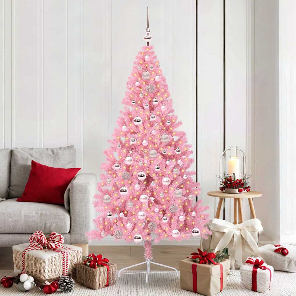 JUNG Vida Künstlicher vorbeleuchteter Weihnachtsbaum Rosa 180 cm PVC