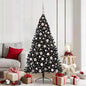 JUNG Vida Künstlicher vorbeleuchteter Weihnachtsbaum Schwarz 180 cm PVC