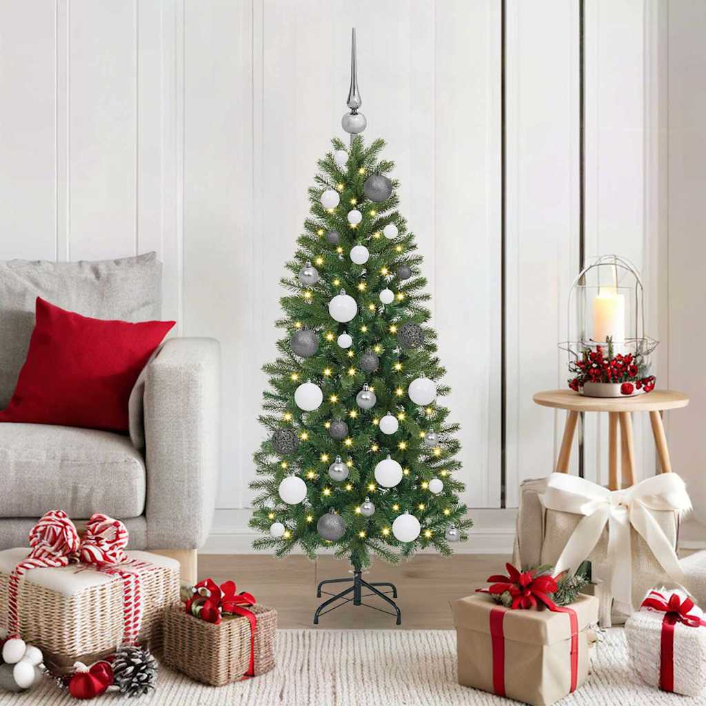 JUNG Vida Künstlicher Weihnachtsbaum mit 150 LEDs Grün 120 cm PE und PVC