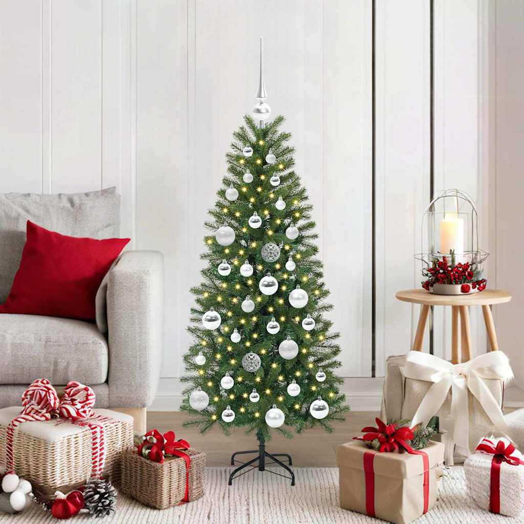 JUNG Vida Künstlicher Weihnachtsbaum mit 150 LEDs Grün 120 cm PE und PVC