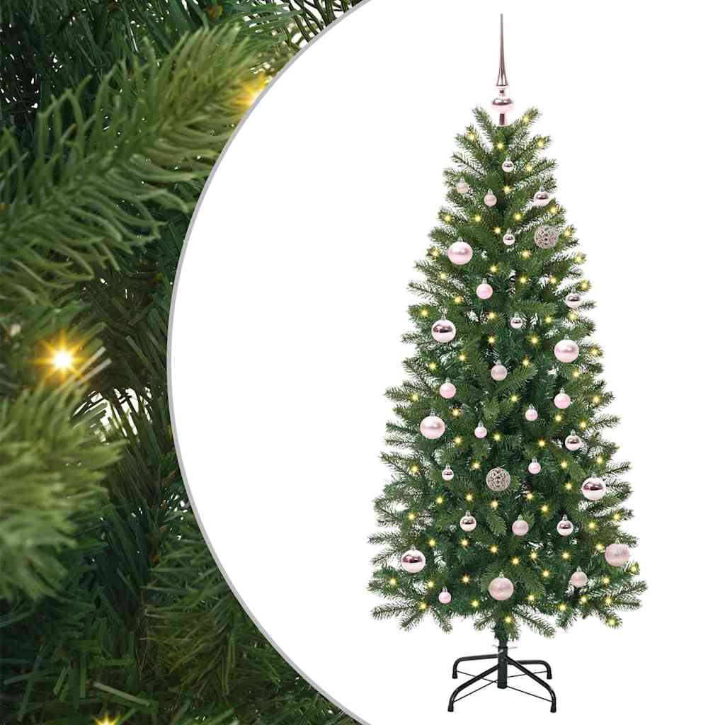 JUNG Vida Künstlicher Weihnachtsbaum mit 150 LEDs Grün 150 cm PE und PVC