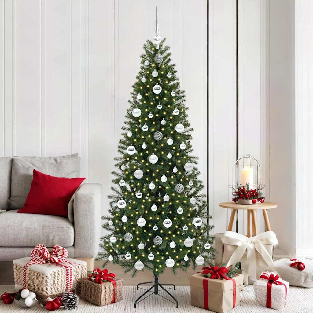 JUNG Vida Künstlicher Weihnachtsbaum mit 300 LEDs Grün 180 cm PE und PVC