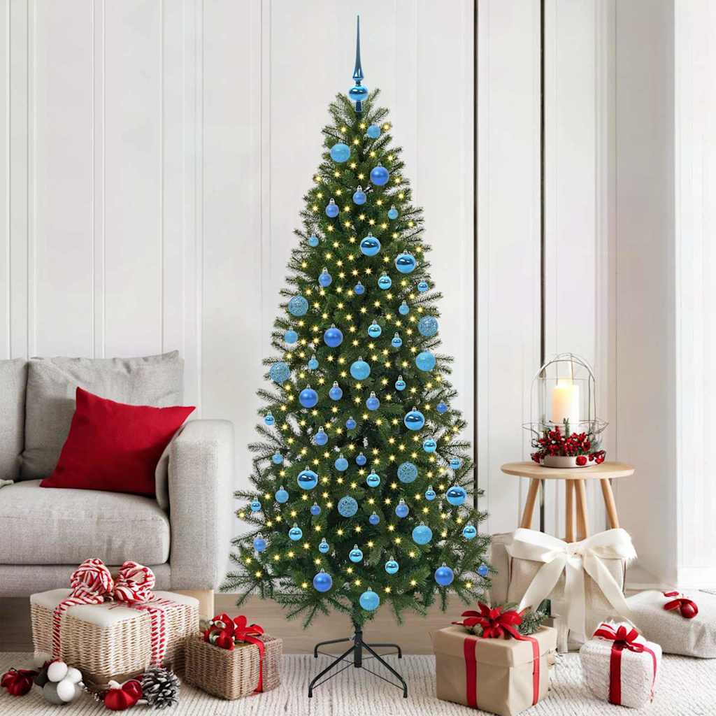 JUNG Vida Künstlicher Weihnachtsbaum mit 300 LEDs Grün 180 cm PE und PVC