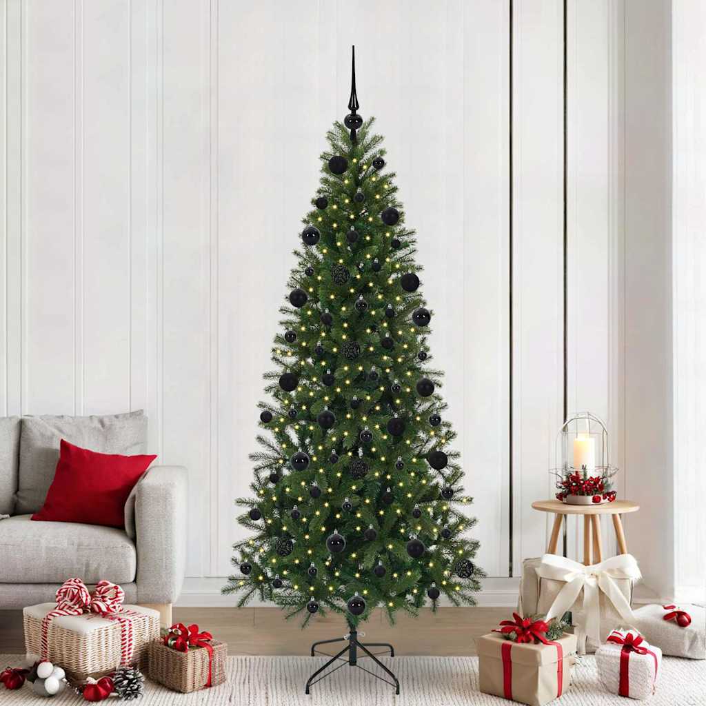 JUNG Vida Künstlicher Weihnachtsbaum mit 300 LEDs Grün 210 cm PE und PVC