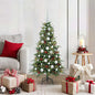 JUNG Vida Künstlicher klappbarer Weihnachtsbaum Grün 120 cm PE und PVC