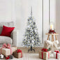 JUNG Vida Künstlicher klappbarer Weihnachtsbaum Weiß 120 cm PE und PVC