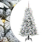 JUNG Vida Künstlicher klappbarer Weihnachtsbaum Weiß 150 cm PE und PVC
