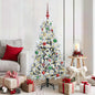 JUNG Vida Künstlicher klappbarer Weihnachtsbaum Weiß 150 cm PE und PVC