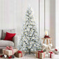 JUNG Vida Künstlicher klappbarer Weihnachtsbaum Weiß 180 cm PE und PVC