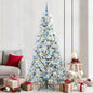 JUNG Vida Künstlicher klappbarer Weihnachtsbaum Weiß 210 cm PE und PVC