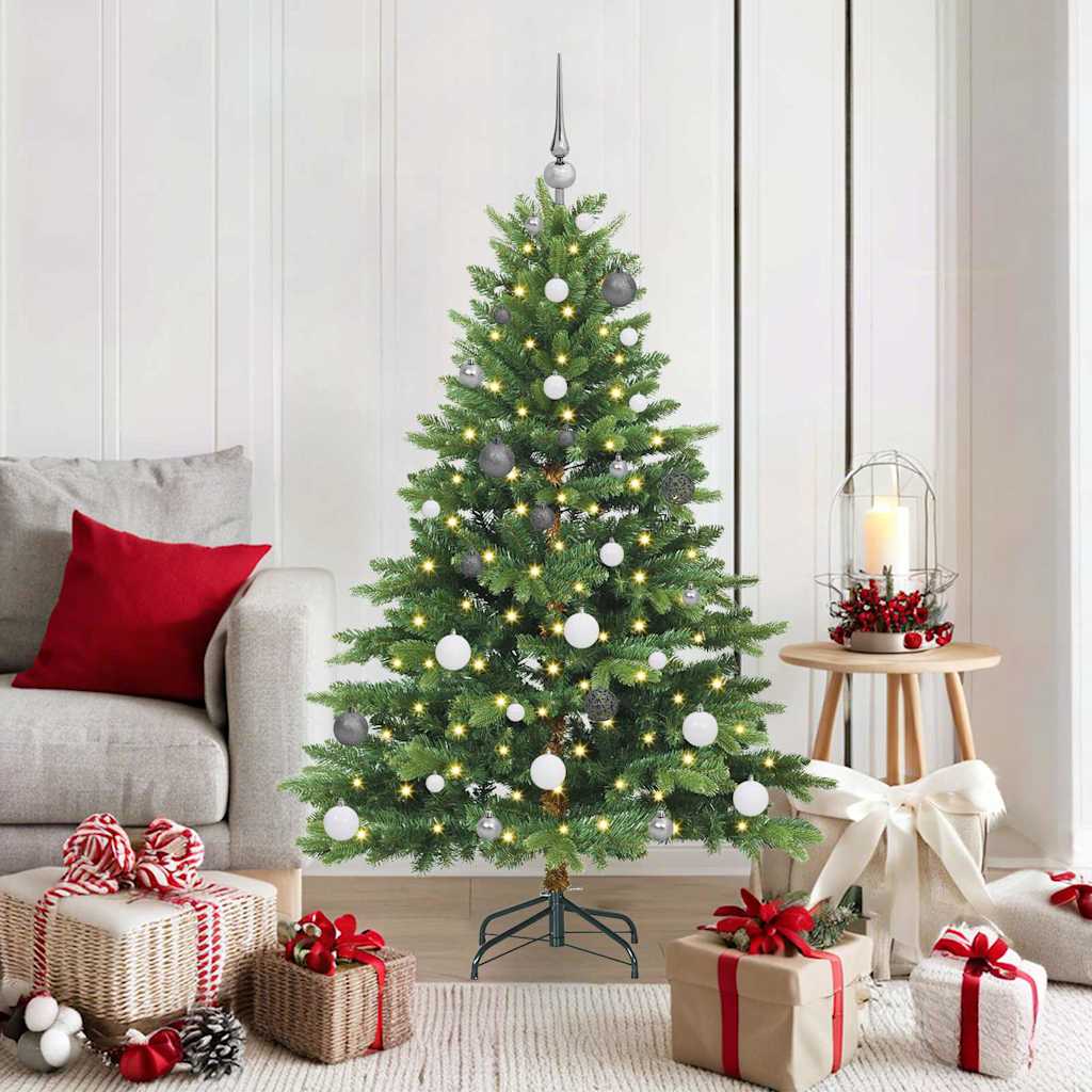 JUNG Vida Künstlicher Weihnachtsbaum mit 150 LEDs Grün 150 cm PE und PVC