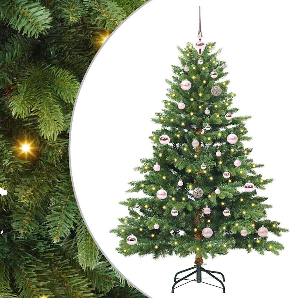 JUNG Vida Künstlicher Weihnachtsbaum mit 150 LEDs Grün 150 cm PE und PVC