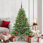 JUNG Vida Künstlicher Weihnachtsbaum mit 150 LEDs Grün 150 cm PE und PVC