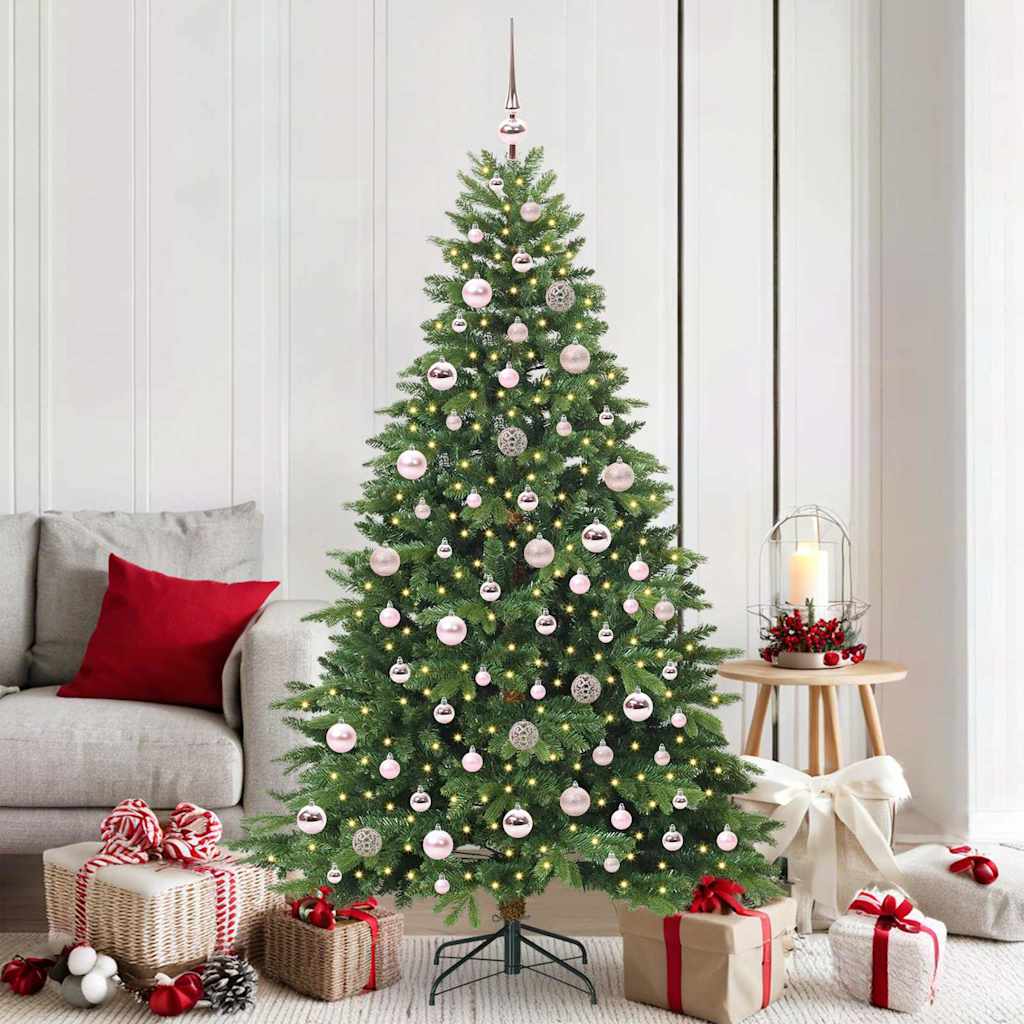 JUNG Vida Künstlicher Weihnachtsbaum mit 300 LEDs Grün 180 cm PE und PVC