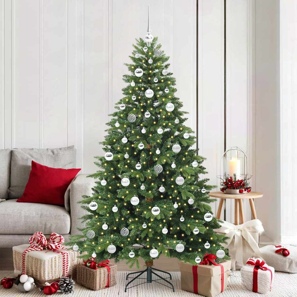 JUNG Vida Künstlicher Weihnachtsbaum mit 300 LEDs Grün 180 cm PE und PVC