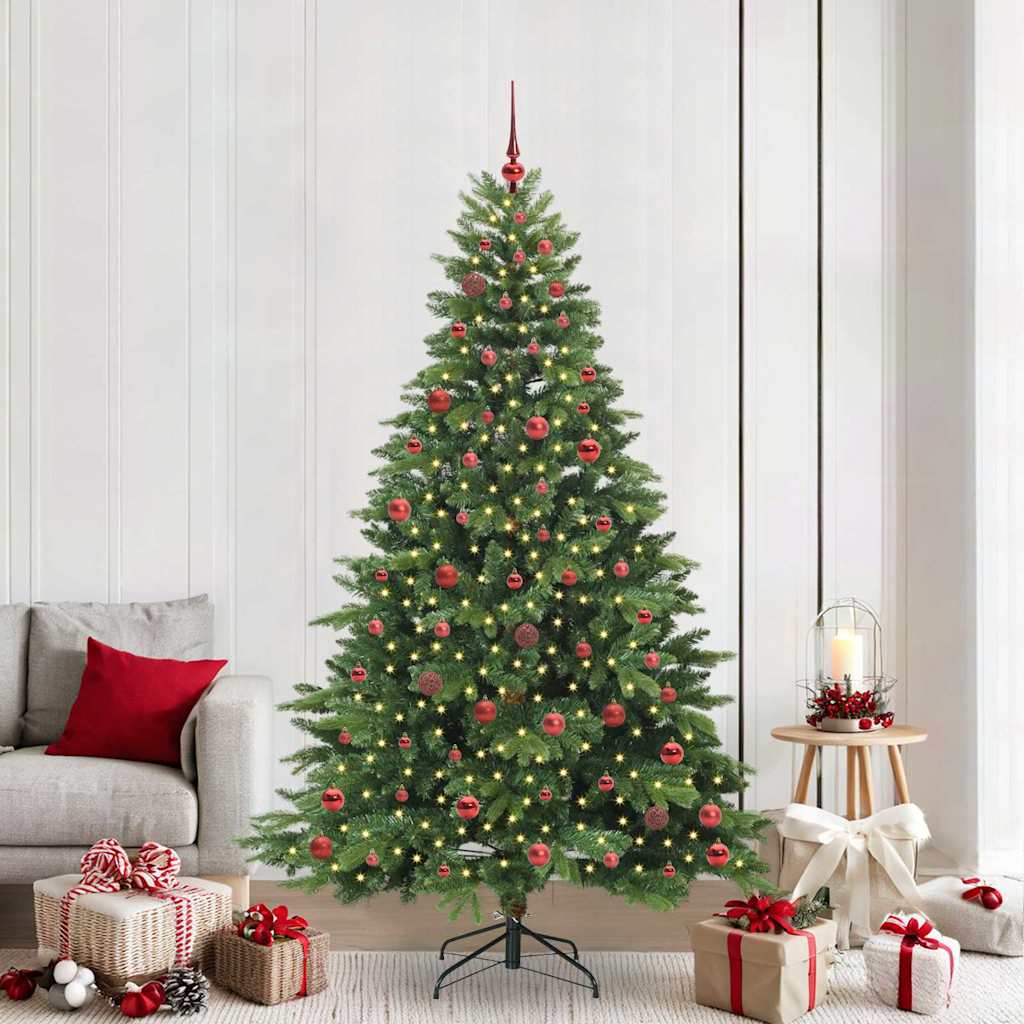 JUNG Vida Künstlicher Weihnachtsbaum mit 300 LEDs Grün 210 cm PE und PVC