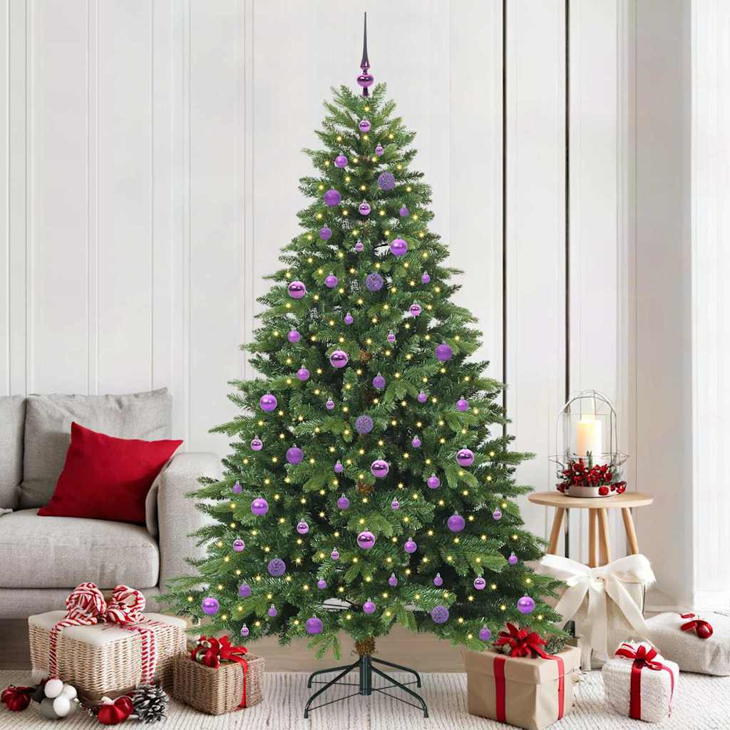 JUNG Vida Künstlicher Weihnachtsbaum mit 300 LEDs Grün 210 cm PE und PVC