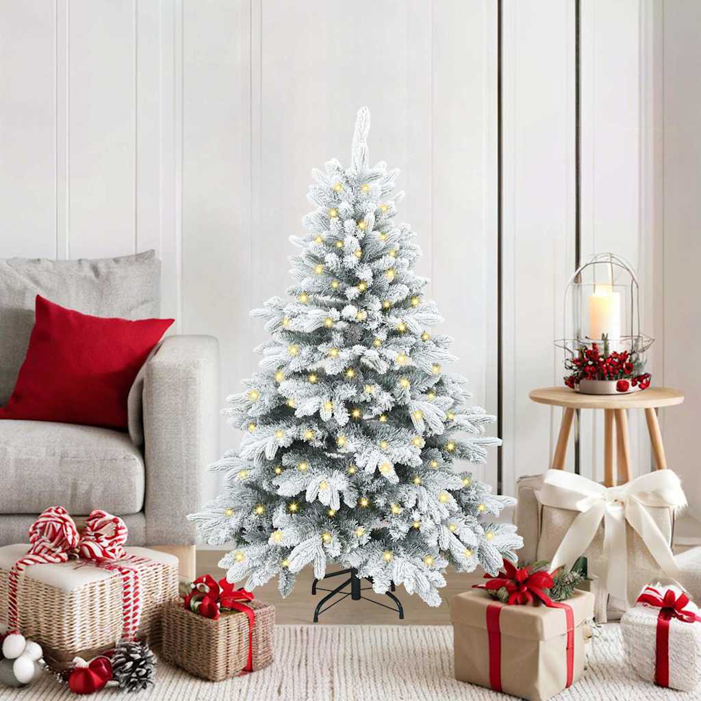 JUNG Vida Künstlicher Weihnachtsbaum mit 150 LEDs Weiß 120 cm PE und PVC