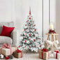 JUNG Vida Künstlicher Weihnachtsbaum mit 150 LEDs Weiß 120 cm PE und PVC
