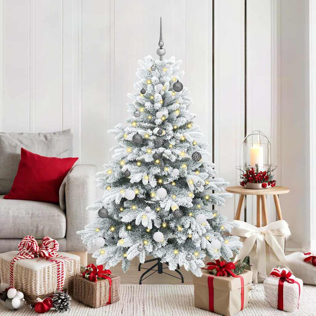 JUNG Vida Künstlicher Weihnachtsbaum mit 150 LEDs Weiß 150 cm PE und PVC