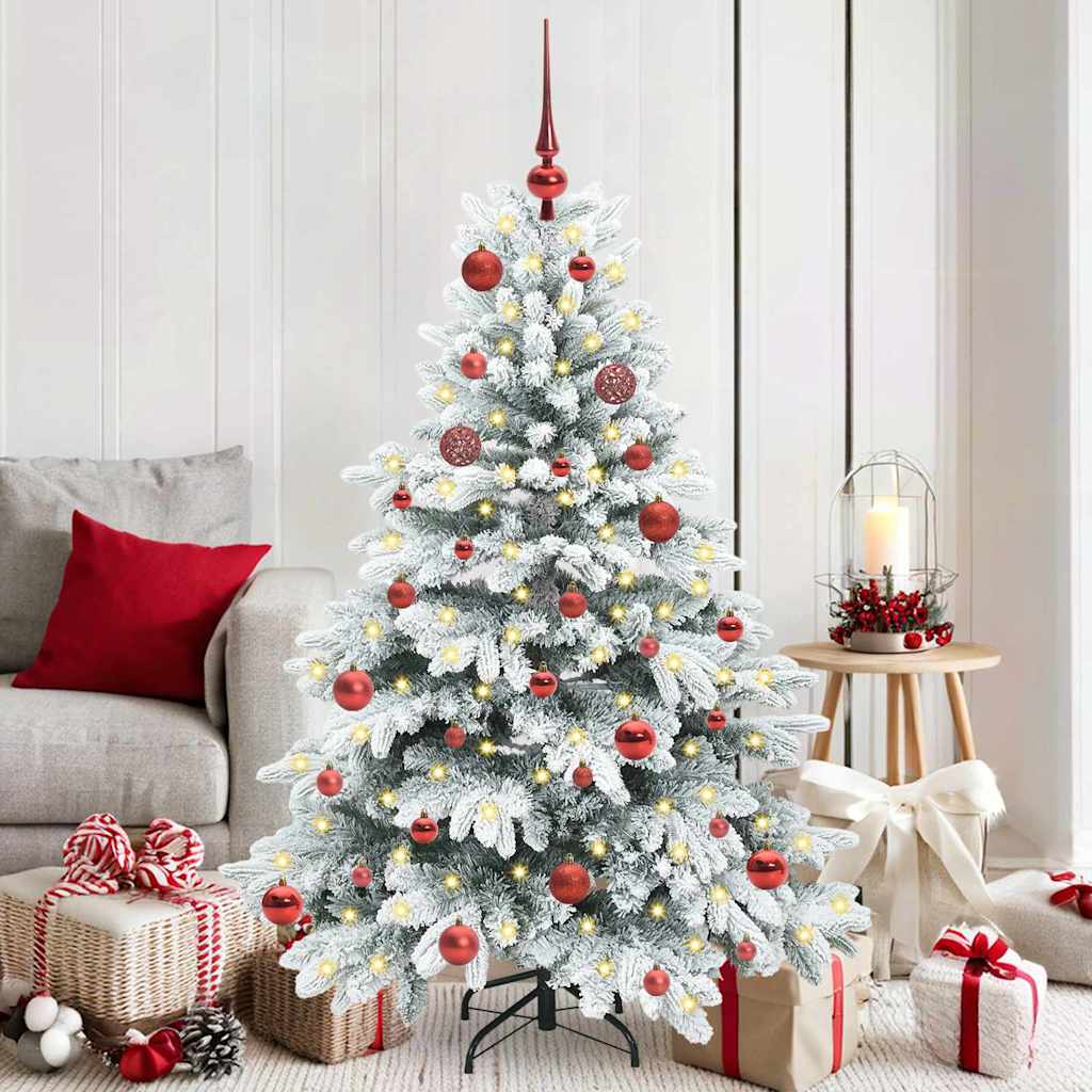 JUNG Vida Künstlicher Weihnachtsbaum mit 150 LEDs Weiß 150 cm PE und PVC