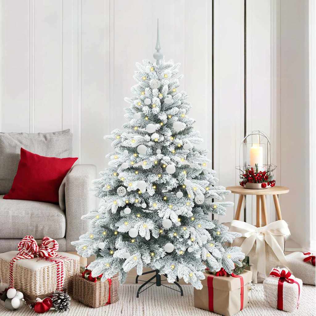 JUNG Vida Künstlicher Weihnachtsbaum mit 150 LEDs Weiß 150 cm PE und PVC