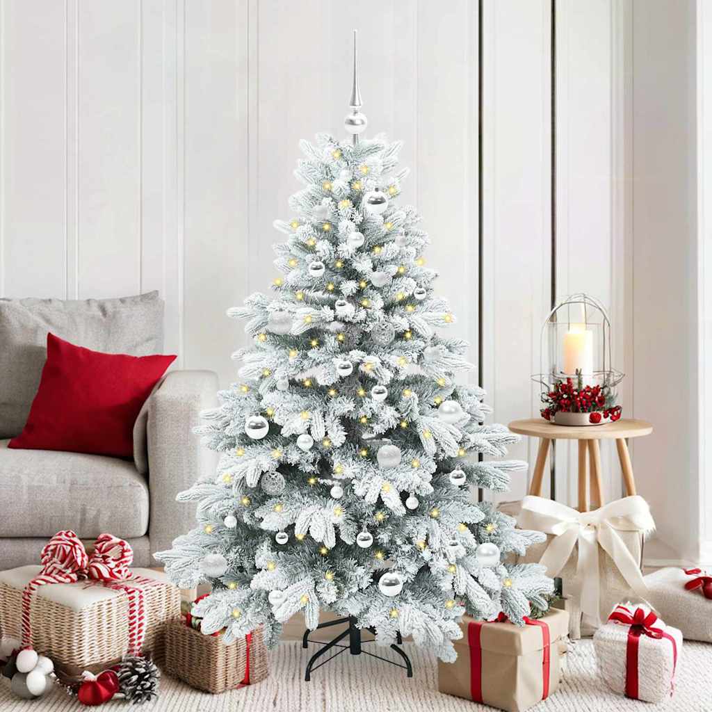 JUNG Vida Künstlicher Weihnachtsbaum mit 150 LEDs Weiß 150 cm PE und PVC