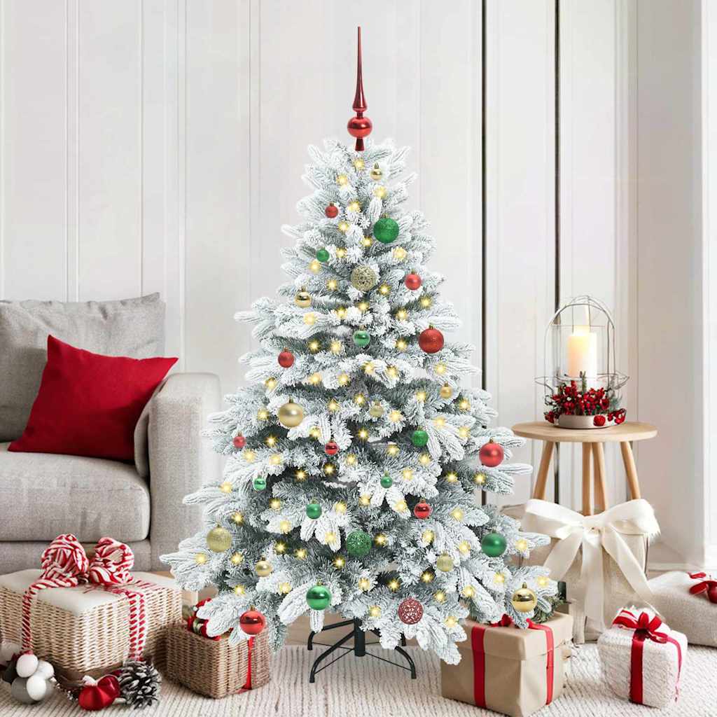JUNG Vida Künstlicher Weihnachtsbaum mit 150 LEDs Weiß 150 cm PE und PVC