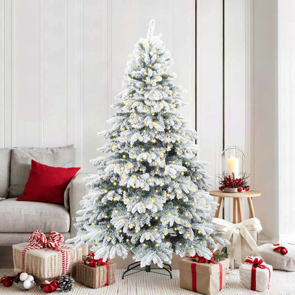 JUNG Vida Künstlicher Weihnachtsbaum mit 300 LEDs Weiß 180 cm PE und PVC