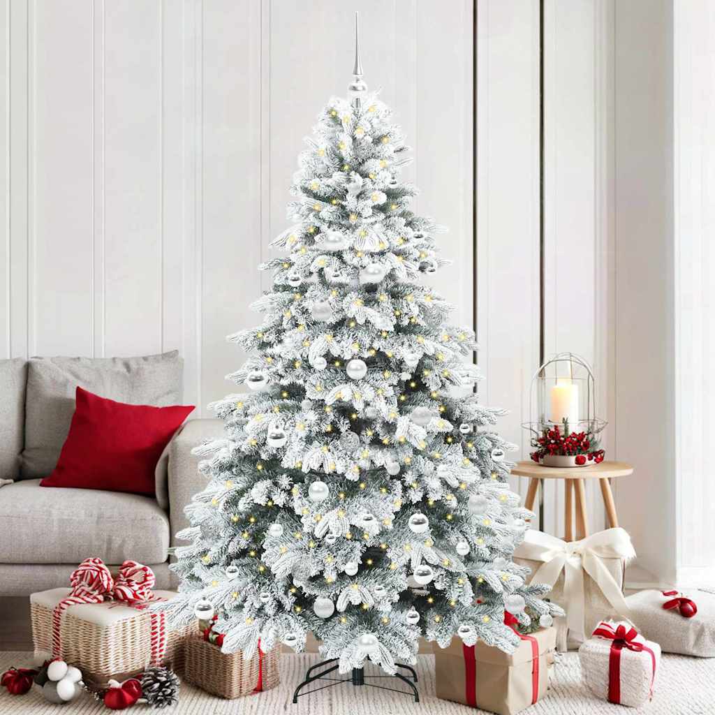 JUNG Vida Künstlicher Weihnachtsbaum mit 300 LEDs Weiß 180 cm PE und PVC