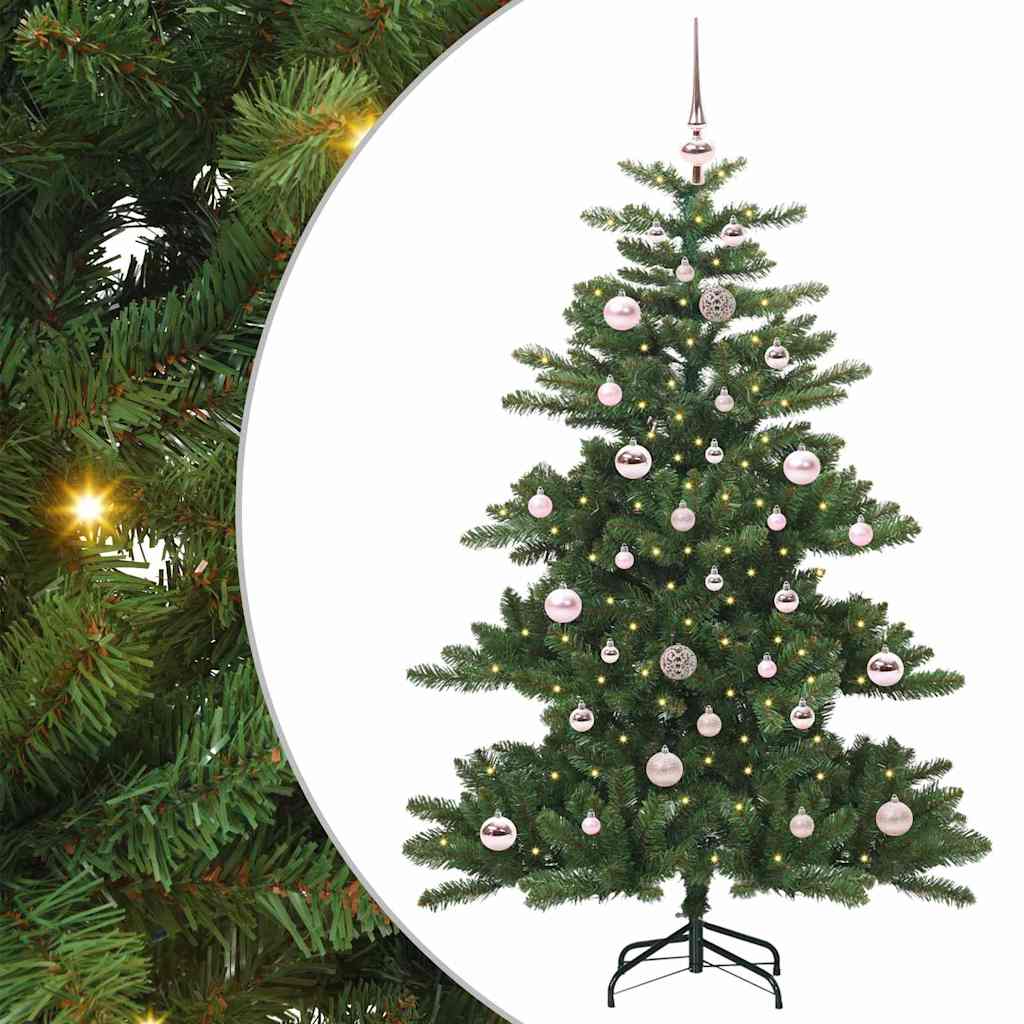 JUNG Vida Künstlicher klappbarer Weihnachtsbaum Grün 150 cm PVC und Stahl