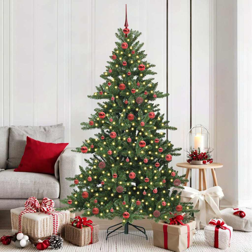 JUNG Vida Künstlicher klappbarer Weihnachtsbaum Grün 180 cm PVC und Stahl