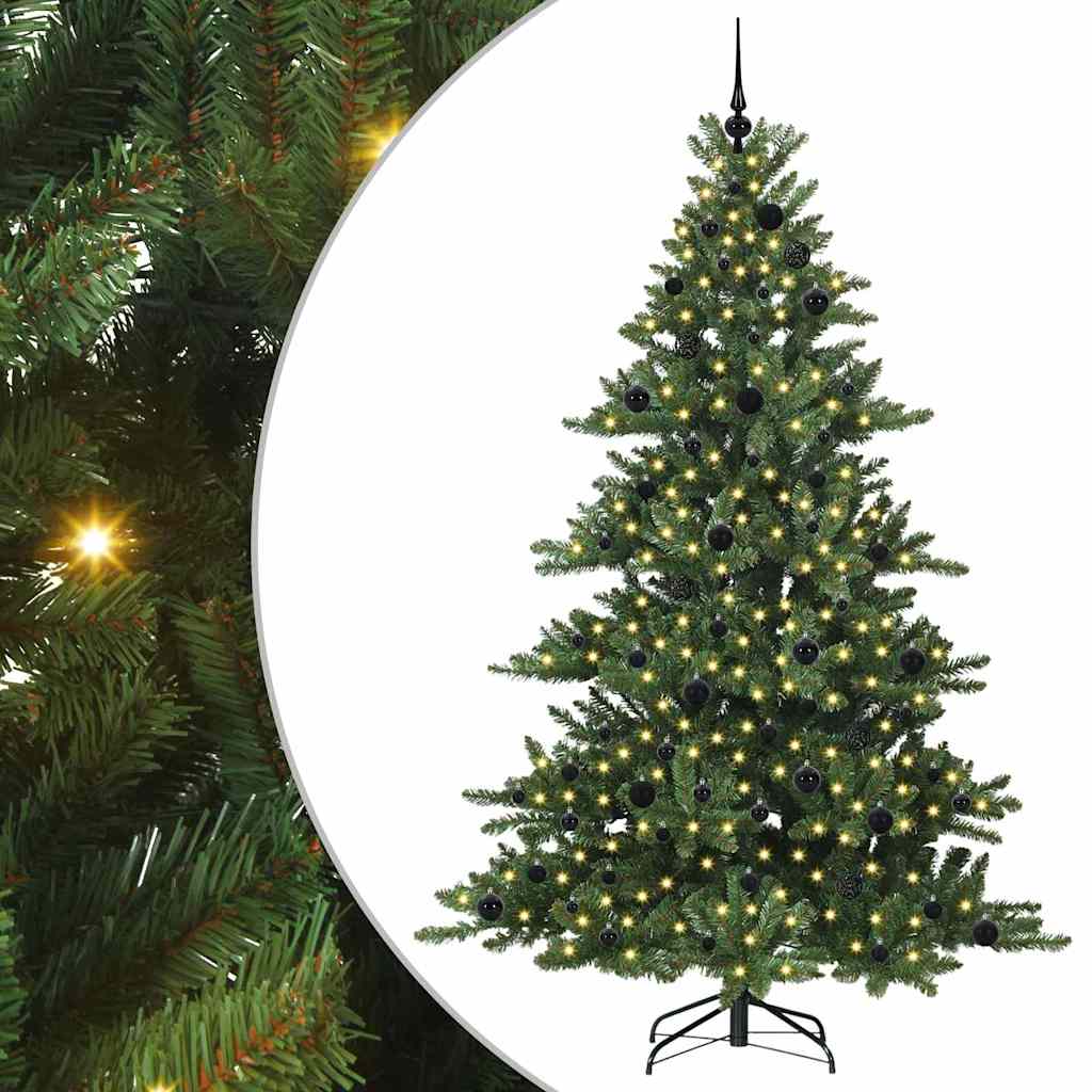 JUNG Vida Künstlicher klappbarer Weihnachtsbaum Grün 210 cm PVC und Stahl