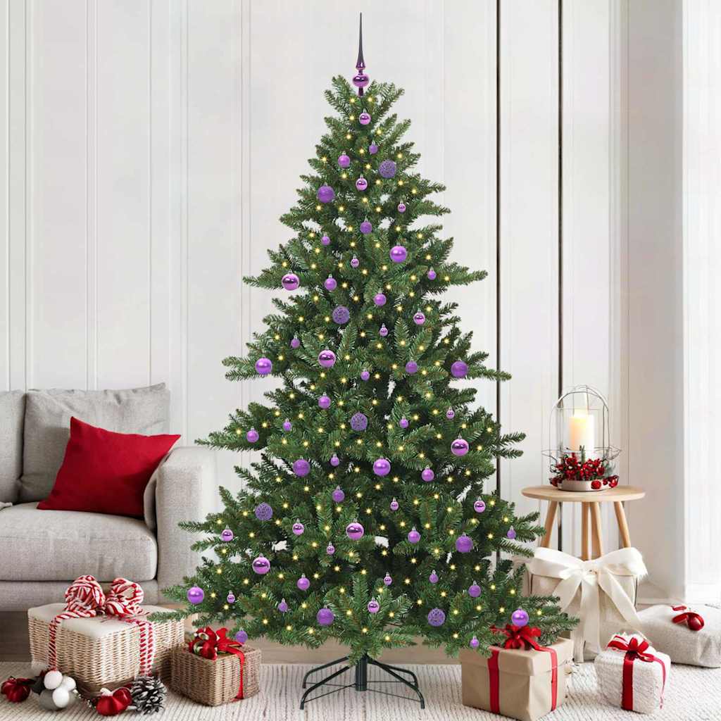 JUNG Vida Künstlicher klappbarer Weihnachtsbaum Grün 210 cm PVC und Stahl